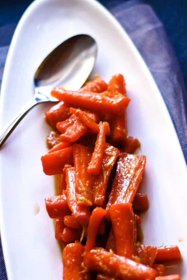 Ginger Candied Carrots Recipe The Thirsty Feast By Honey And Birch 7792