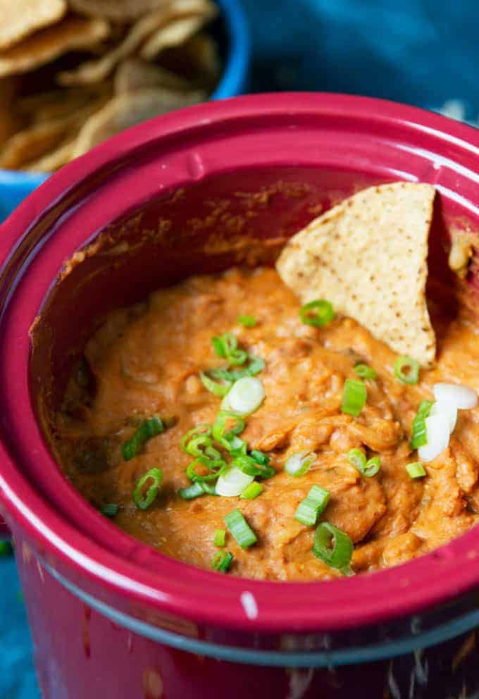 The Best Slow Cooker Bean Dip Recipe with Cheese