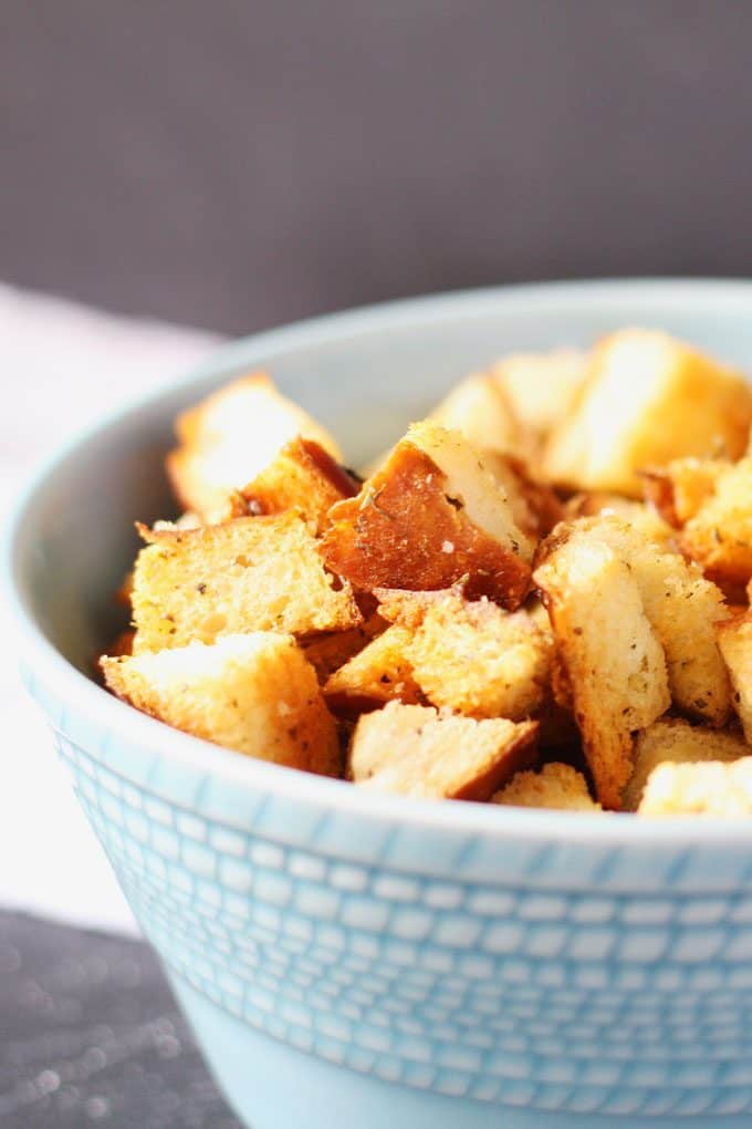 How To Make Easy Homemade Croutons with Stale Bread