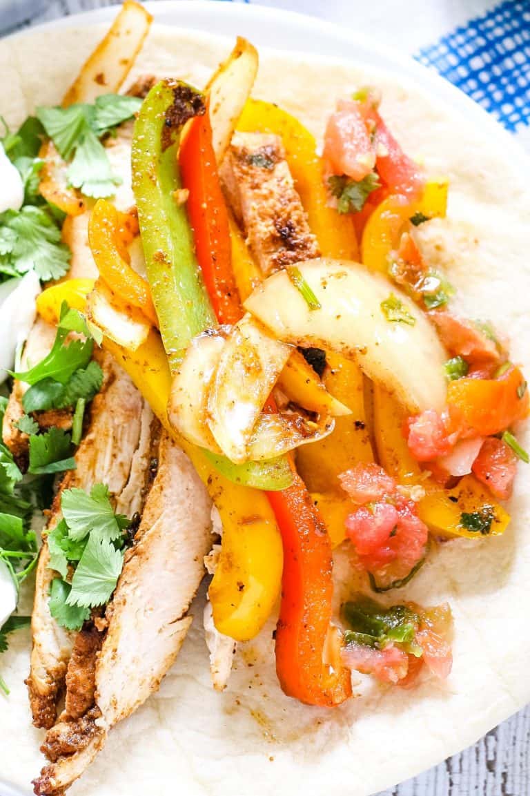 Chicken Fajita Recipe - Full of Vegetables! » The Thirsty Feast by ...