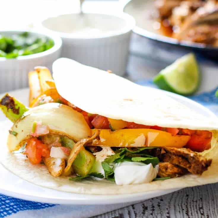 Chicken Fajita Recipe - Full of Vegetables! » The Thirsty Feast by ...