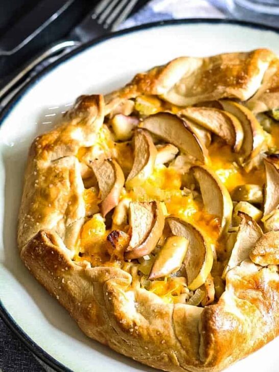 Savory Apple Galette Recipe » The Thirsty Feast