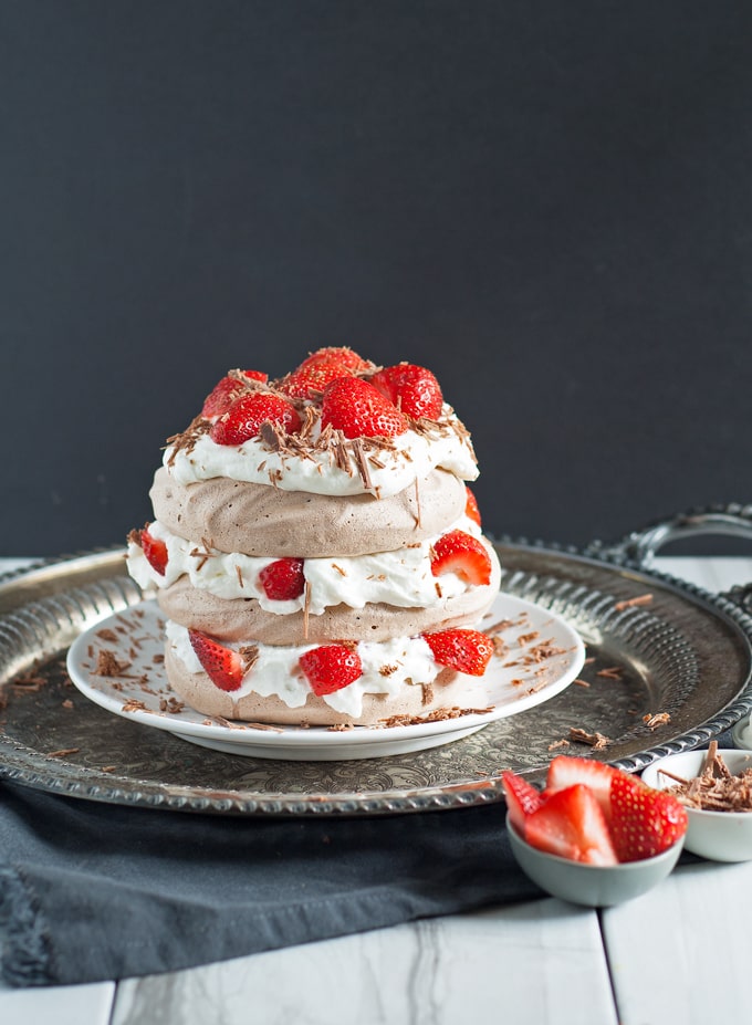 Chocolate Pavlova Cake » Honey and Birch