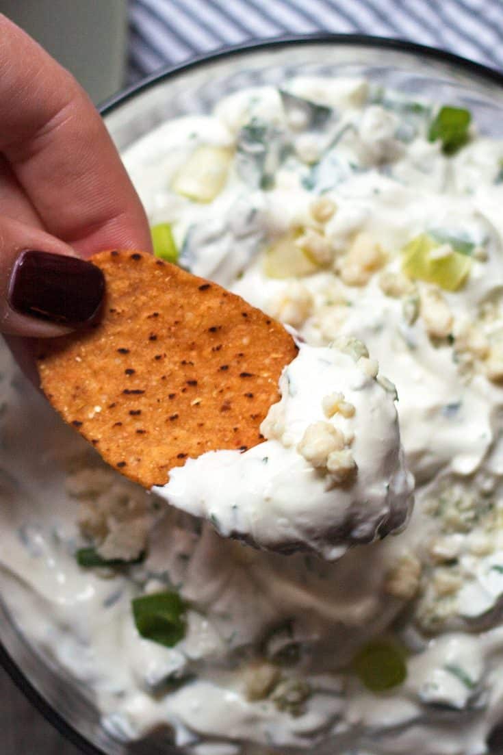 Easy Homemade Blue Cheese Dip Recipe » The Thirsty Feast by honey and birch