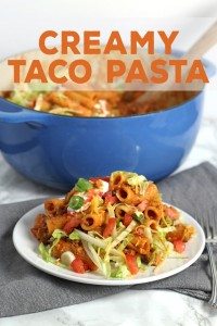 Creamy Taco Pasta » Easy 30-Minute Dinner