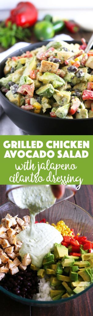 Grilled Chicken Avocado Salad » The Thirsty Feast by honey and birch