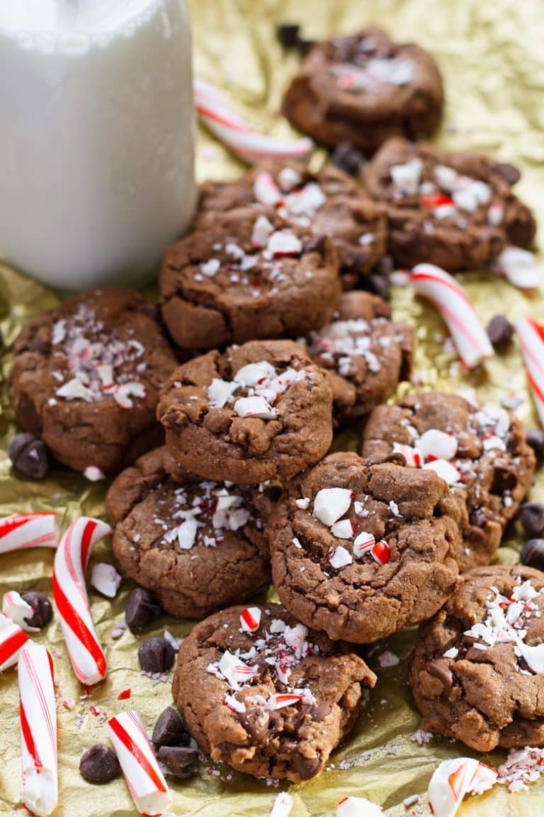 Double Peppermint Chocolate Chip Cookies » The Thirsty Feast by honey ...