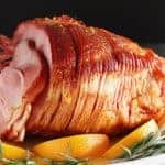 This easy orange honey ham is perfect for Easter or Christmas dinner. You only need 4 ingredients to get this easy holiday meal on the table.