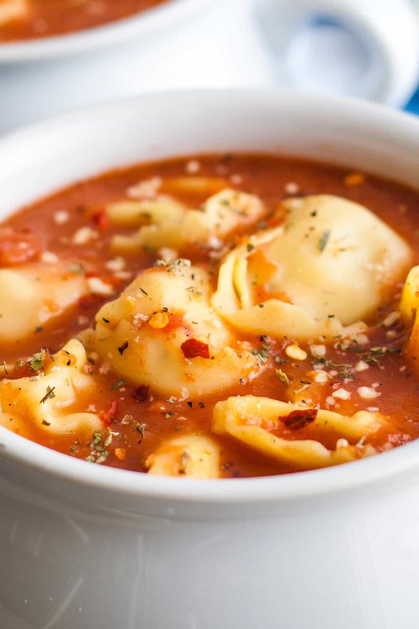 Tomato Tortellini Soup - Only 3 Ingredients! » The Thirsty Feast by ...