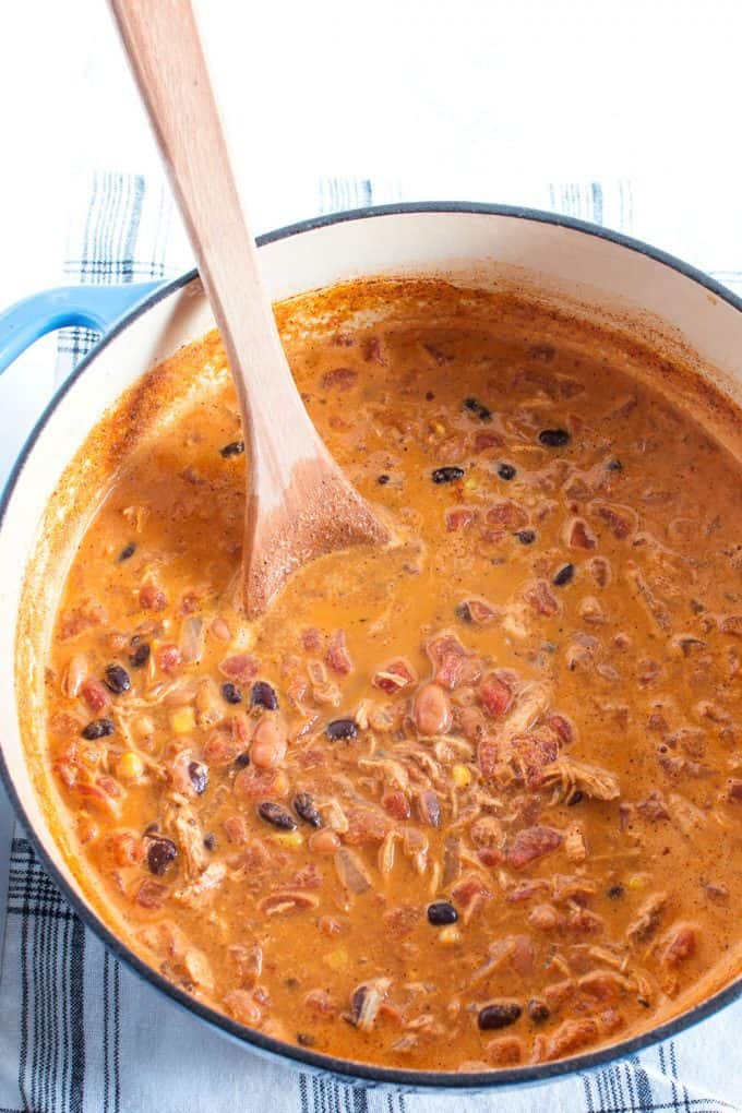 Creamy Chicken Taco Soup » Honey and Birch