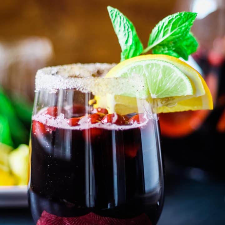 Easy Christmas Sangria Recipe with Red Wine