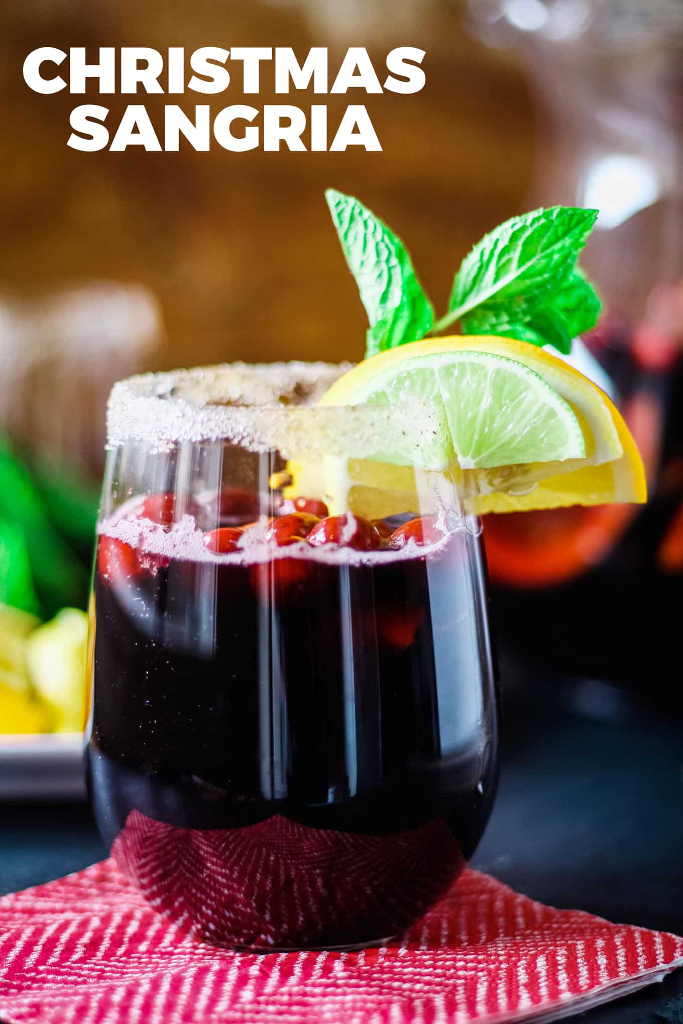 Easy Christmas Sangria Recipe with Red Wine