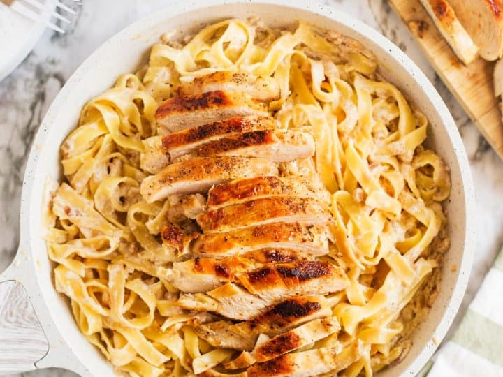 Creamy Chicken Tagliatelle » The Thirsty Feast