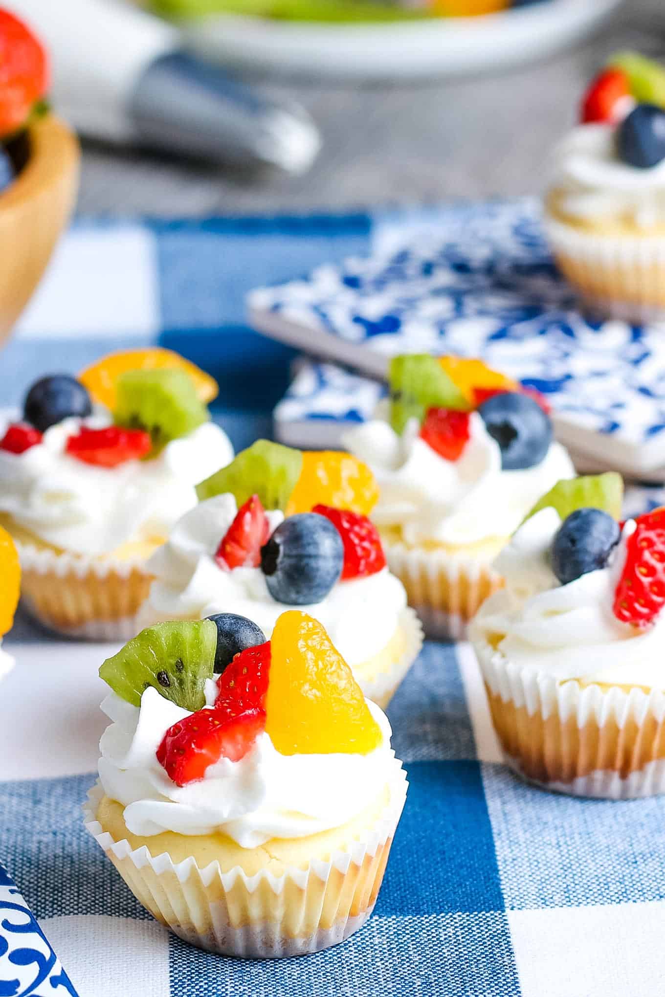 Mini Cheesecake Recipe With Fresh Fruit » The Thirsty Feast By Honey ...